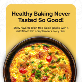 Quay Naturals chickpea flour pancake batter with smooth texture and nutty aroma.