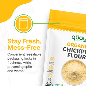 Quay Naturals vegan binder flour supports meatless recipes in meals.
