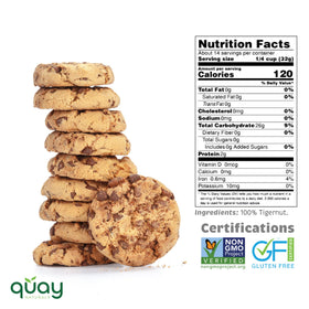 Measuring cup with Quay Naturals Tigernut Flour for easy portioning.