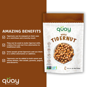 Quay Naturals Tigernuts baking ingredient suitable for gluten-free recipes