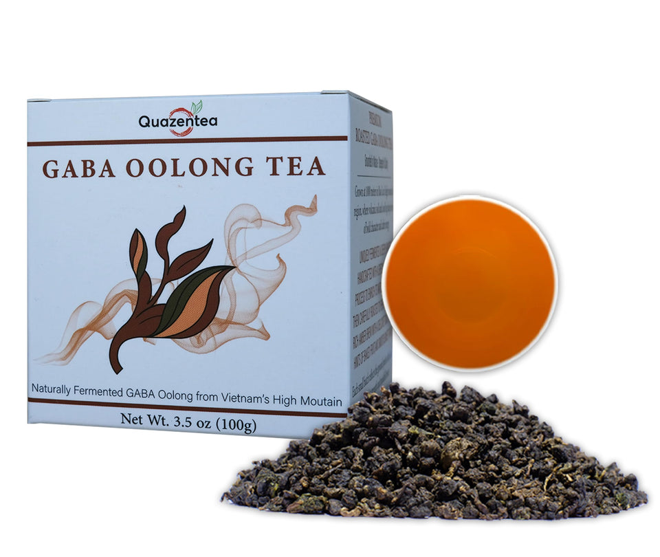 QUAZENTEA GABA Oolong packaging highlights premium freshness and protection