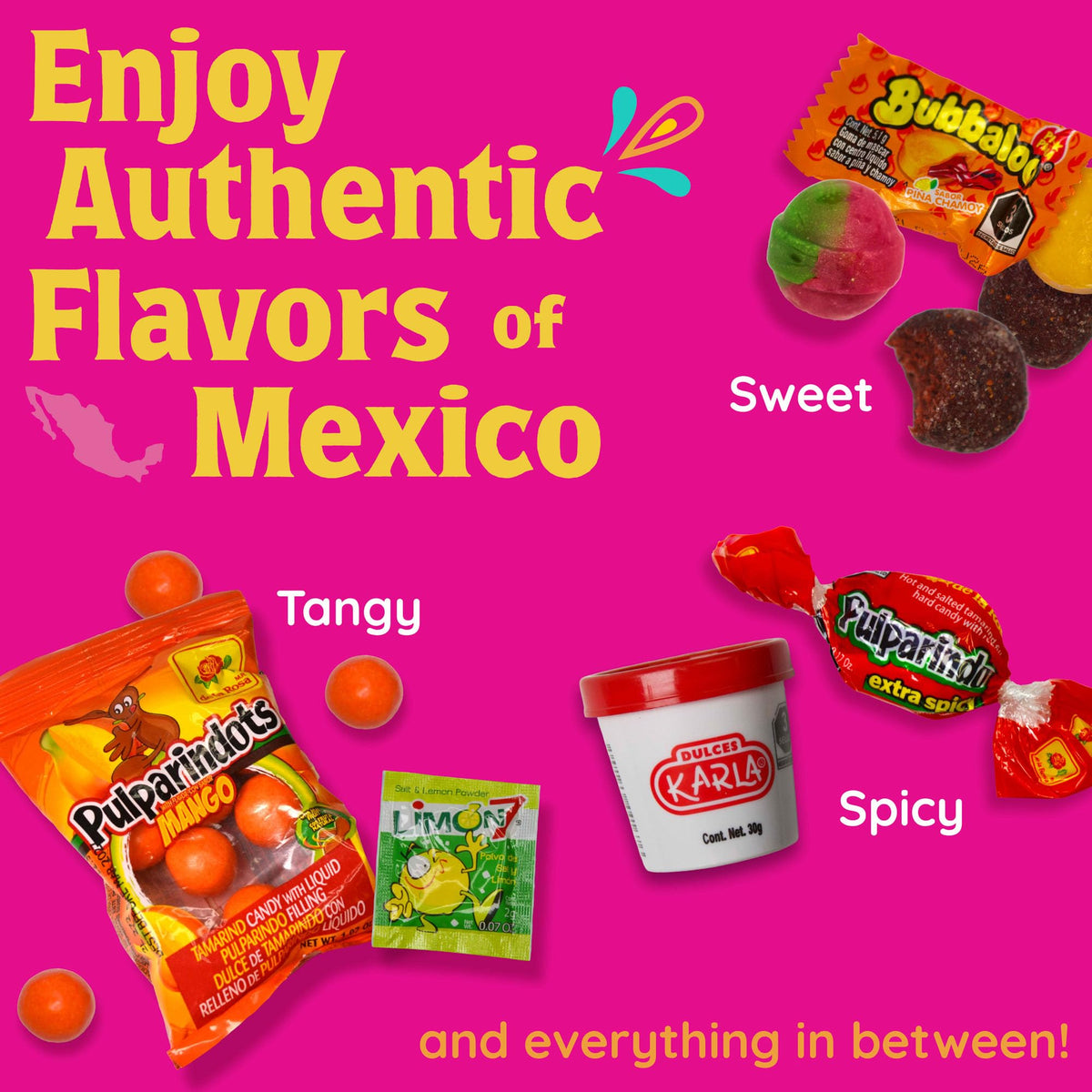 Que Padre Bubbaloo gum, chewy sweetness ideal for sharing.