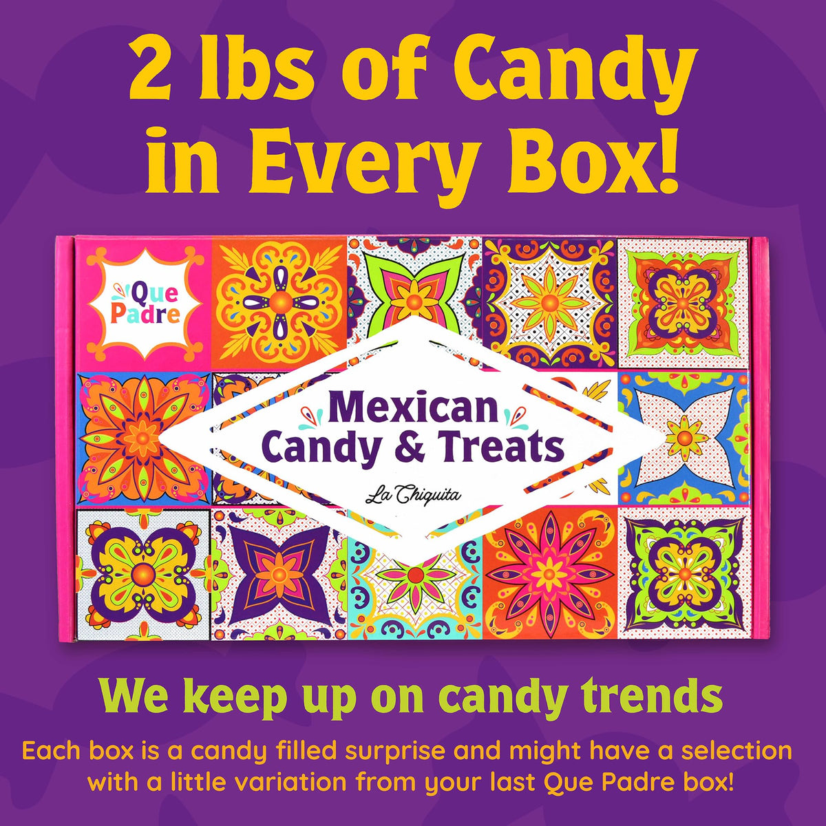 Que Padre Mexican snack pack, perfect for parties and gifting.