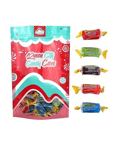 Queen City Candy Cave Cherry candy close-up bright festive treats