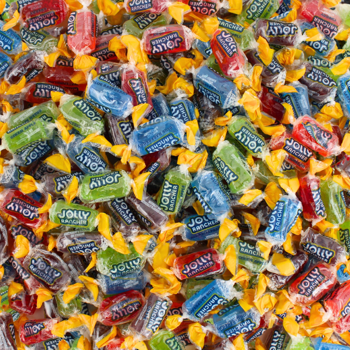 Queen City Candy Cave Assorted Jolly Rancher Apple flavor candy, bright and long-lasting for snacking.