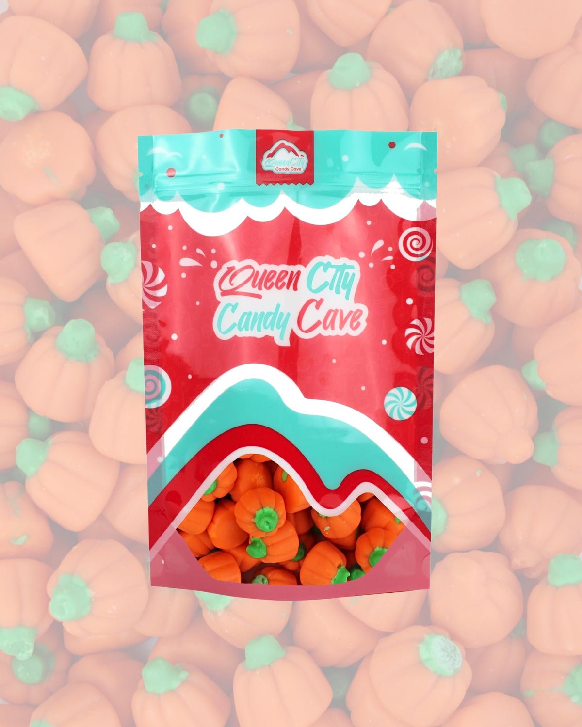 Queen City Candy Cave autumn candy display ideal for harvest tables.