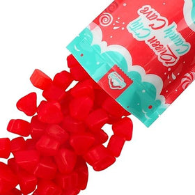 QUEEN CITY CANDY CAVE Baking and decorating with cherry heart gummies.