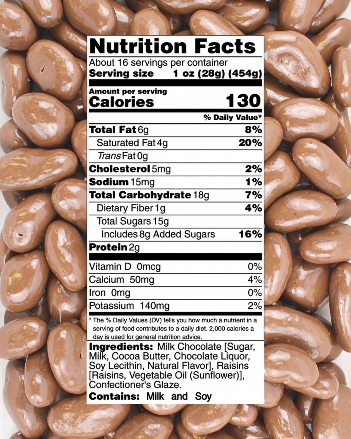 Queen City Candy Cave California raisins coated in chocolate - smooth bite