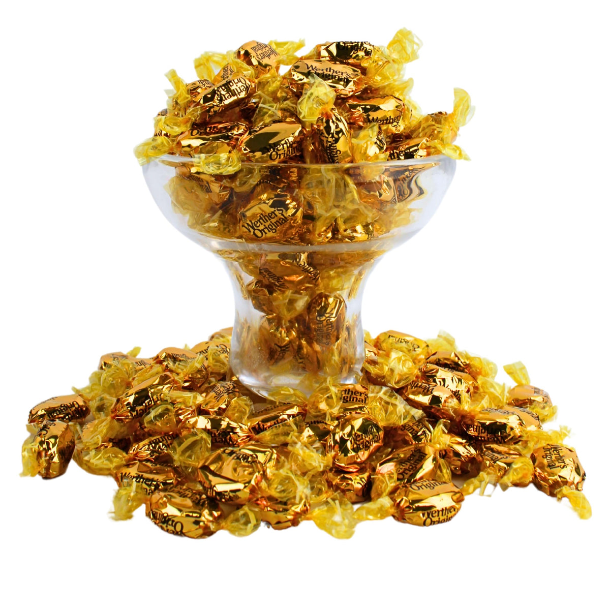 Queen City Candy Cave candy bowl display featuring traditional butter caramel treats