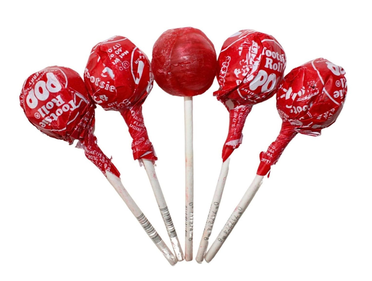 QUEEN CITY CANDY CAVE candy-coated red cherry pops for festive snacking