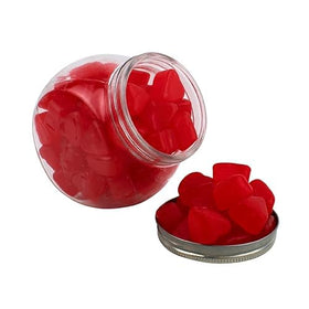 QUEEN CITY CANDY CAVE Classic red heart gummies for weddings and showers.