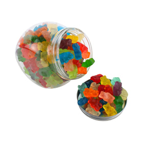 Queen City Candy Cave colorful gummy bears on a dessert table