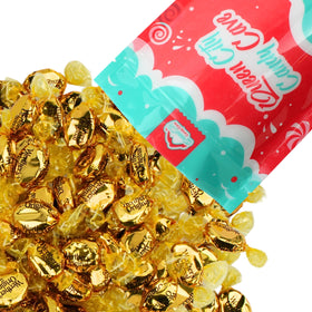 Queen City Candy Cave creamy caramel hard candy closeup highlighting smooth texture and rich aroma