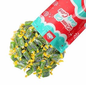 Queen City Candy Cave Green Apple Jolly close-up reveals crisp, tart flavor.