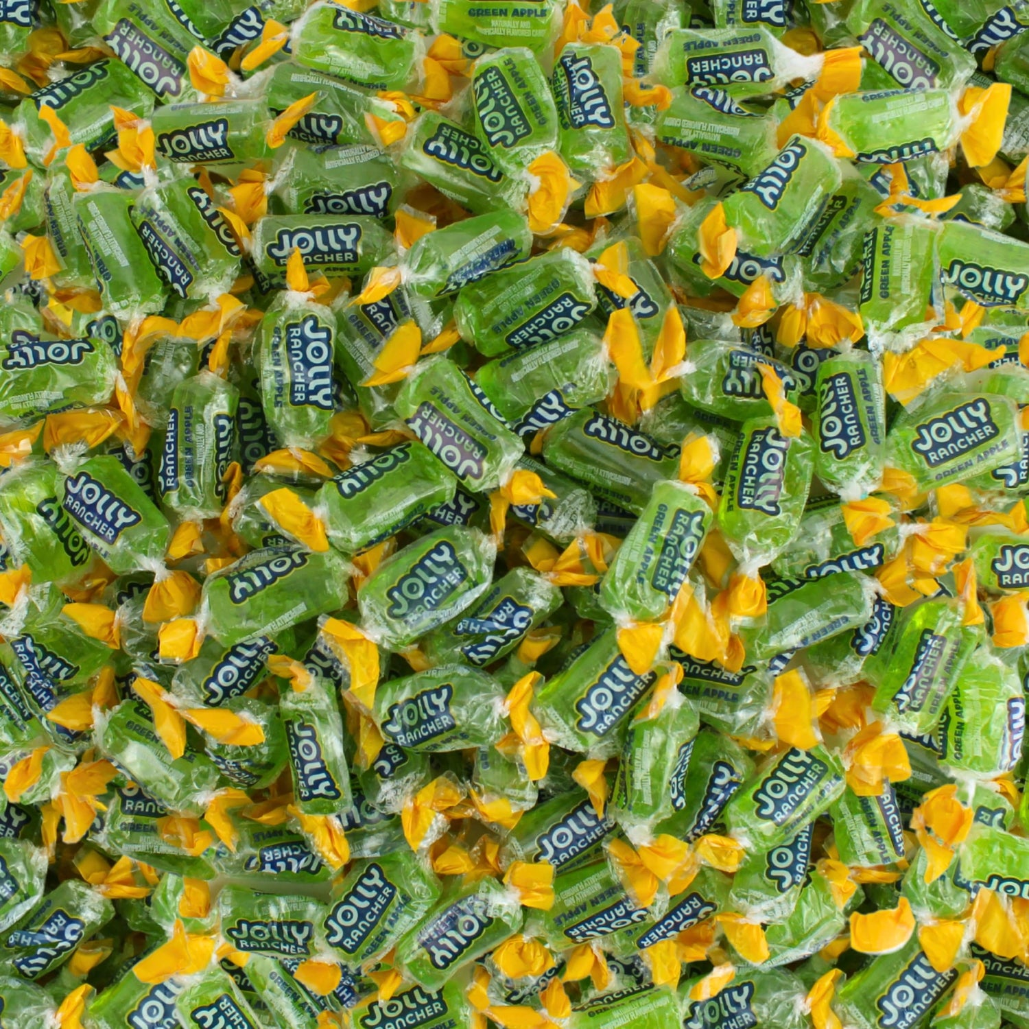 Queen City Candy Cave Green Apple Jolly bulk packaging for easy party servings.