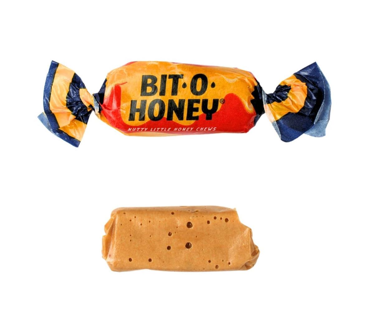 Queen City Candy Cave Honey Almond Taffy with chewy texture.