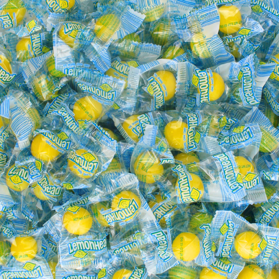 QUEEN CITY CANDY CAVE Lemon Candy Bulk front view, bright lemon flavor for party tables.