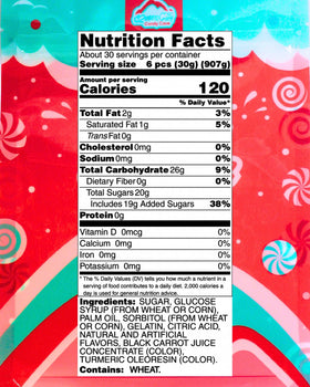 Queen City Candy Cave Mamba bag open shows soft chew texture.
