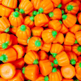 Queen City Candy Cave mellowcremes pumpkins ideal for festive fall displays.