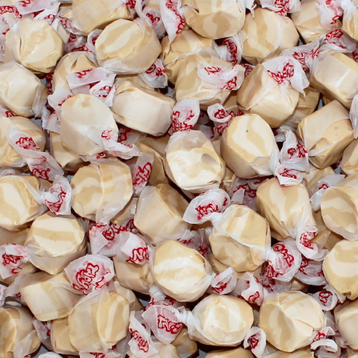 Queen City Candy Cave peanut butter taffy, individually wrapped, ideal for gifting and party favors.