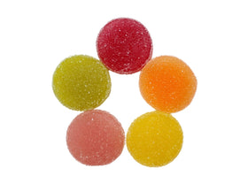 Queen City Candy Cave pink grapefruit raspberry mix for tart-sweet snacking