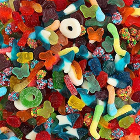 Queen City Candy Cave salad mix collection for party snacking and sharing.