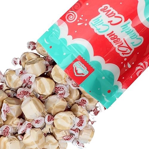 Queen City Candy Cave peanut butter taffy close-up showing creamy texture and rich flavor.