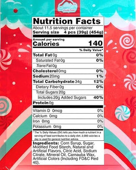QUEEN CITY CANDY CAVE Cherry JuJu hearts bulk pack for events and candy buffets.