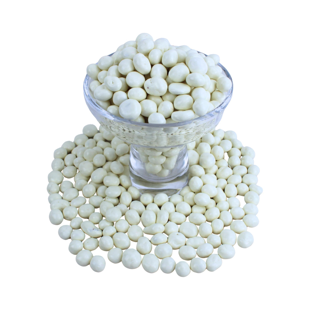 USA-made Queen City Candy Cave yogurt and white chocolate dipped raisins.