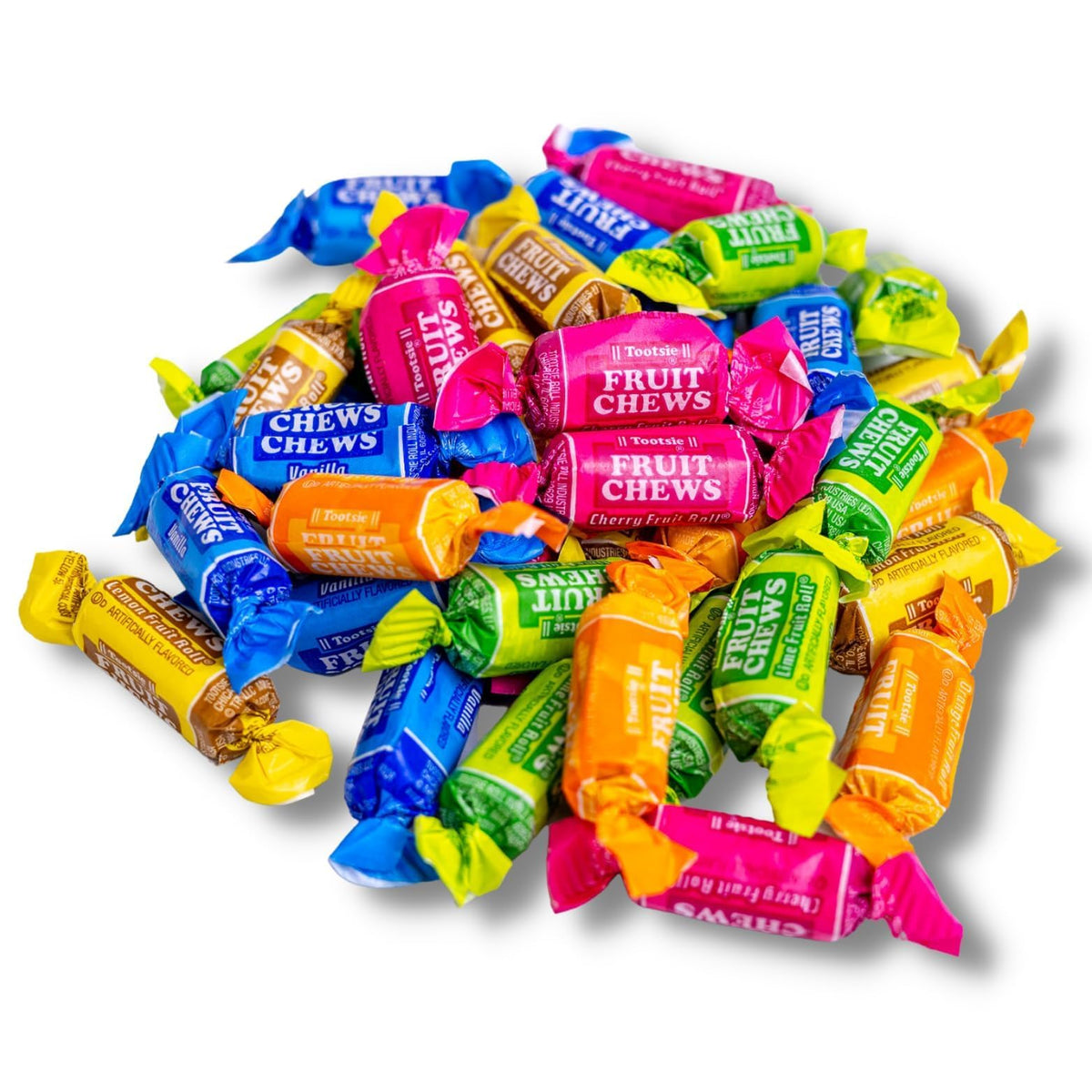 QUEEN JAX Fruit Chews assorted flavors in a 5 lb bulk bag for sharing.