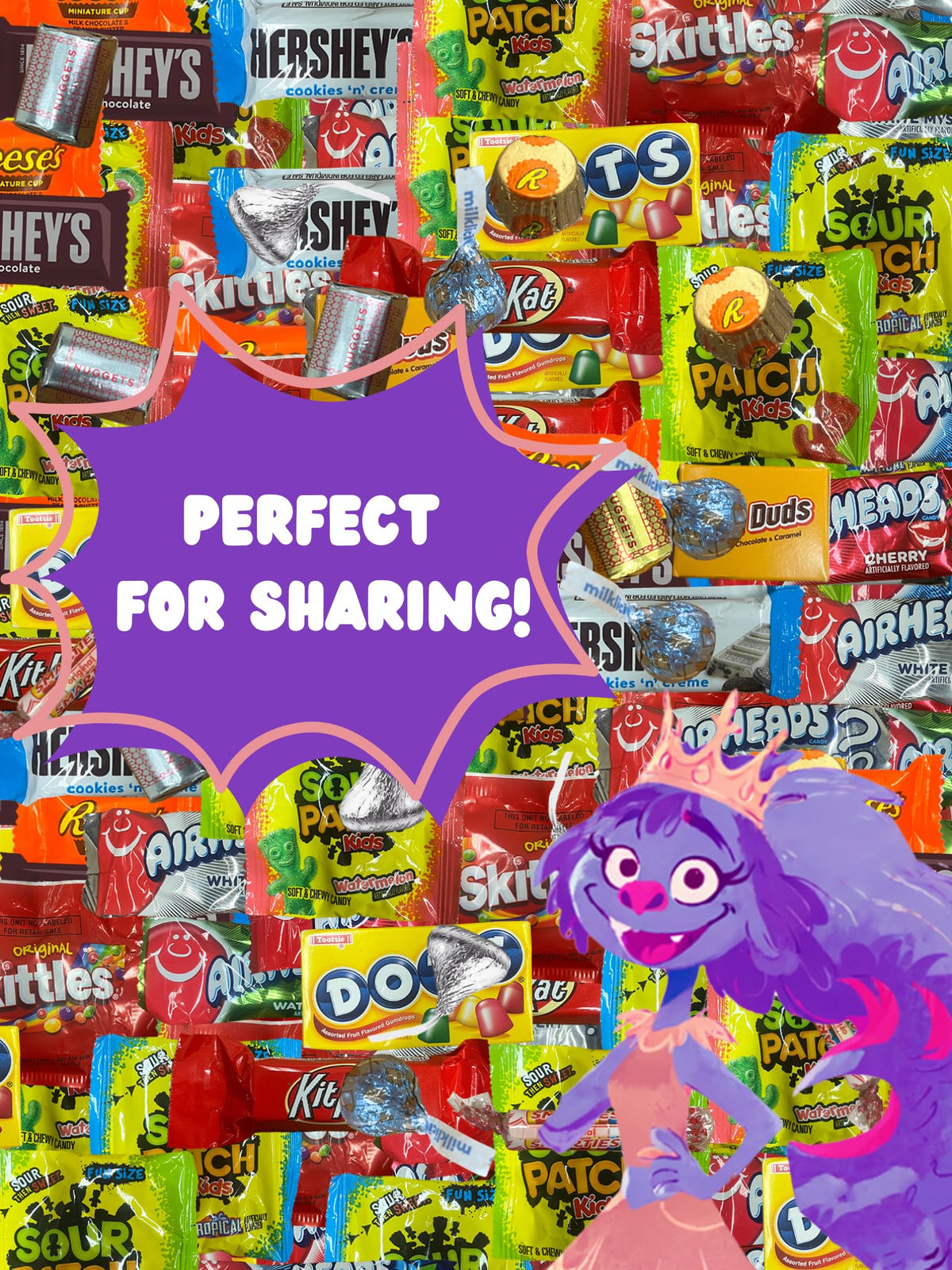 QUEEN JAX Halloween and party candy mix ready for celebrations.