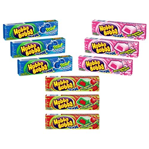 Queen Jax Hubba Bubba Max variety pack with three flavors for snack cravings.