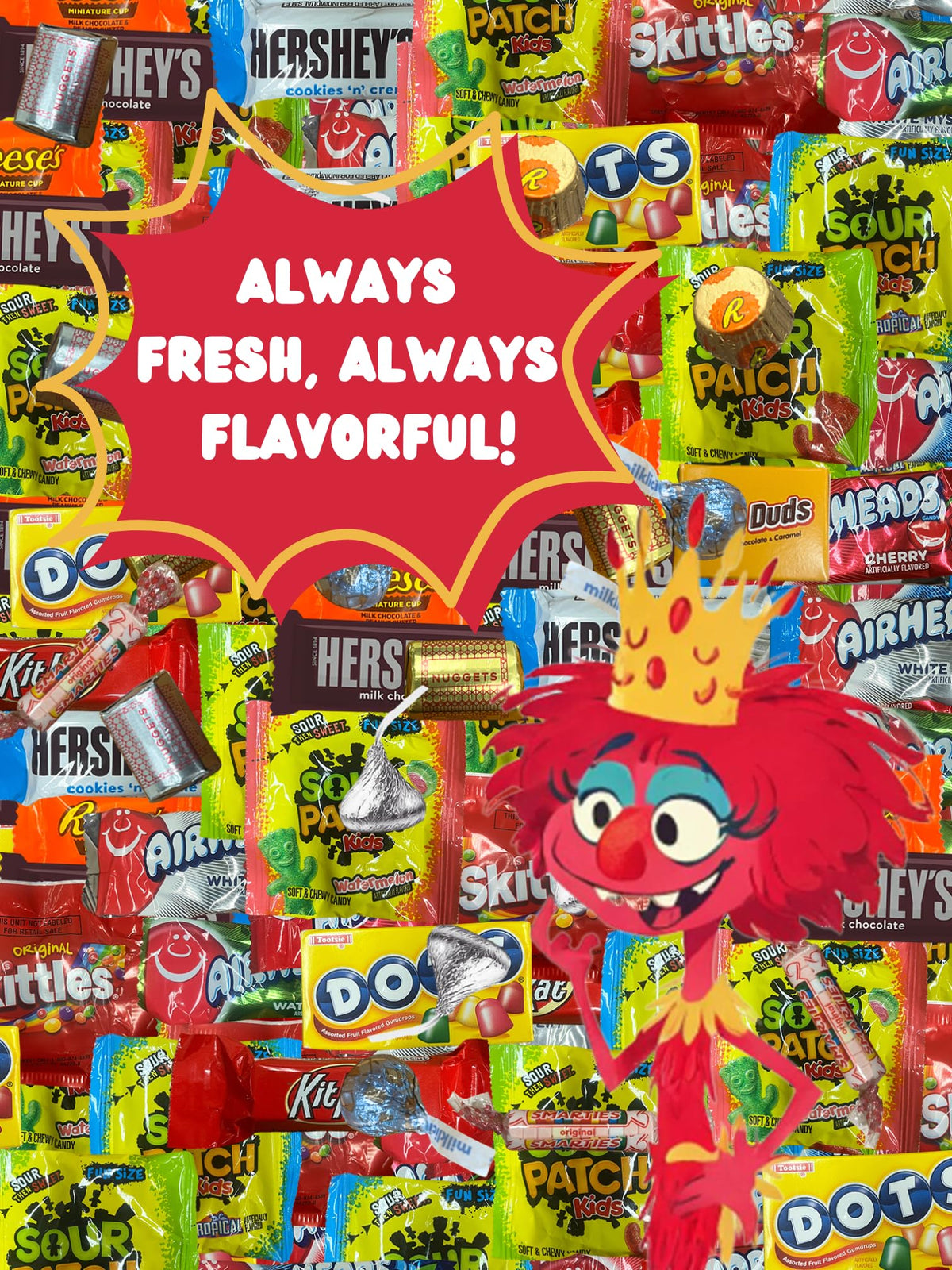 QUEEN JAX Mother's Day gift candy bulk option for celebrations.