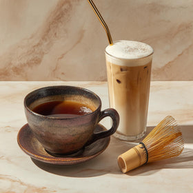 Queen Omi Hojicha Powder daily ritual emphasizes versatility and calm