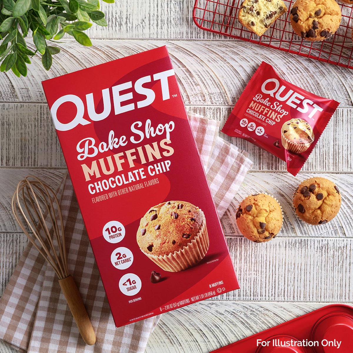 Nutrition highlight showing 10g protein and 2g net carbs per serving.