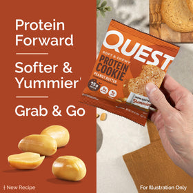 Quest Peanut Butter Protein Cookie individually wrapped for on-the-go fueling