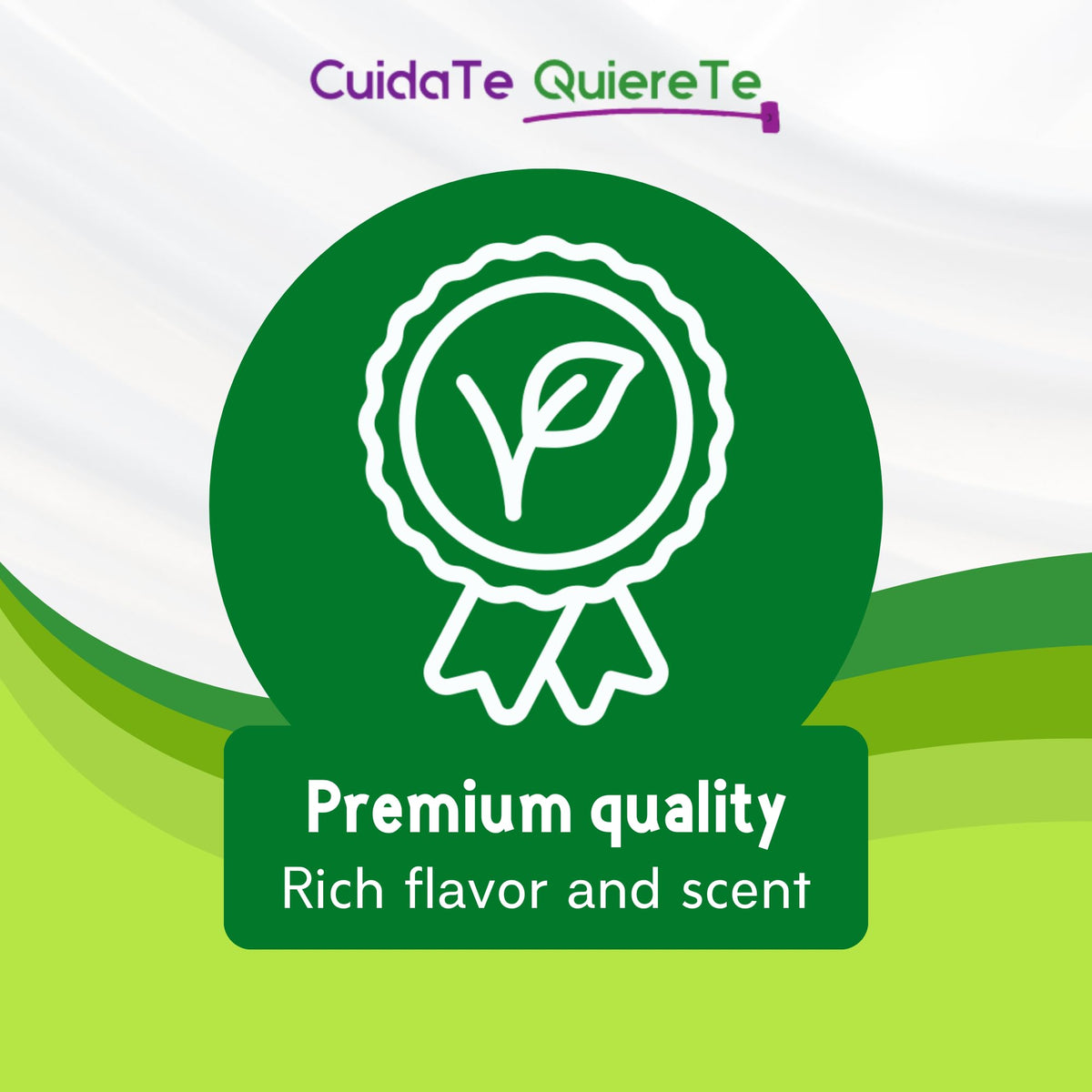 Quiere Te natural Mexican herb blend ingredients on label.