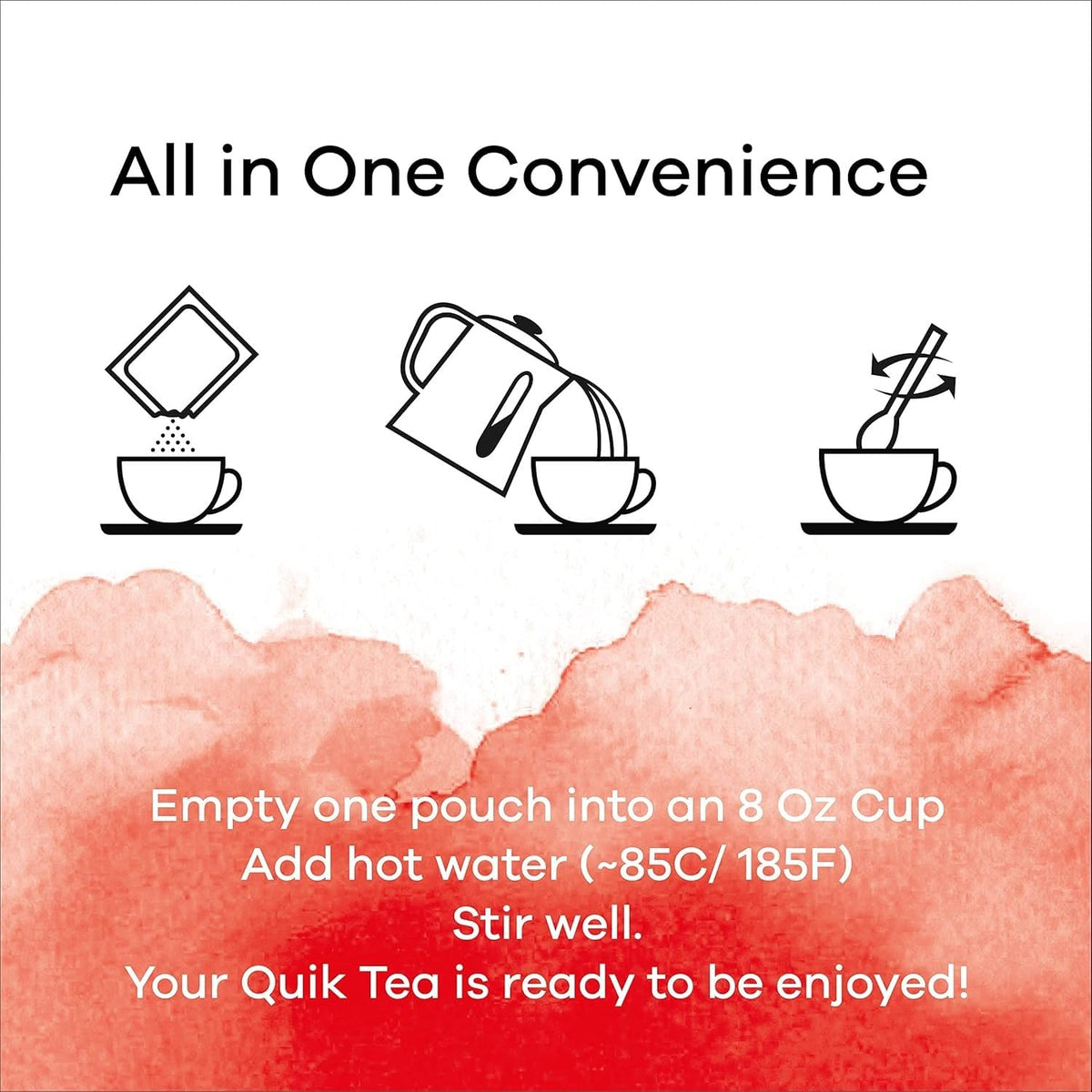 Quik Tea cup-steaming-chai captures hot, cozy moments ready in minutes.
