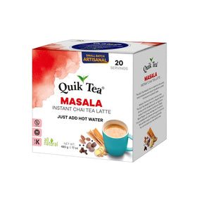 Quik Tea spices-cardamom-ginger-cinnamon close-up highlights fragrant masala for energizing mornings.