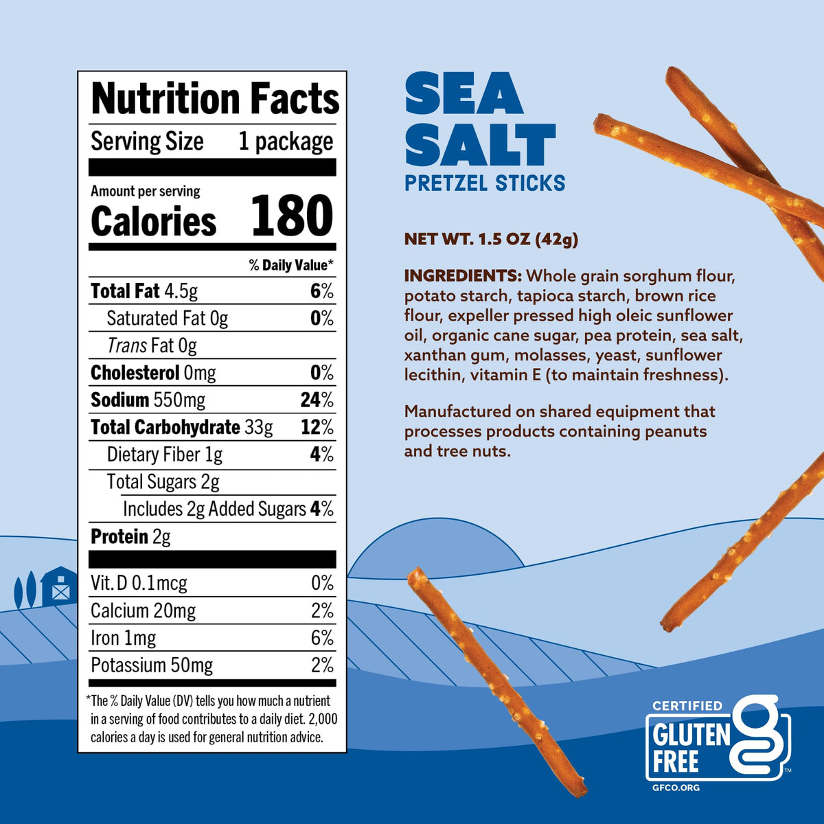 Quinn Non-GMO Ingredients image suggests transparent, clean label snacking