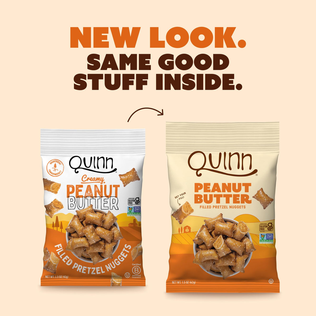 Close-up of Quinn pretzel nuggets showing crunchy shell texture