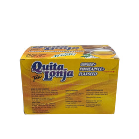 QUITA LONJA tea bags close-up on packaging signals a 30-bag supply.