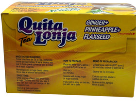 Quita Lonja Tea zen routine with ginger-pineapple flavor