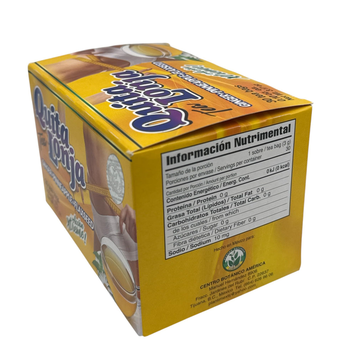 QUITA LONJA vegan natural label emphasizes 100% natural, cruelty-free tea ritual.