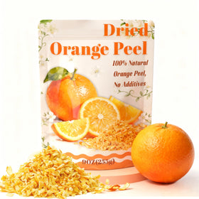 Quzeyr 9oz dried orange peel zest package, bursting with citrus aroma for baking.