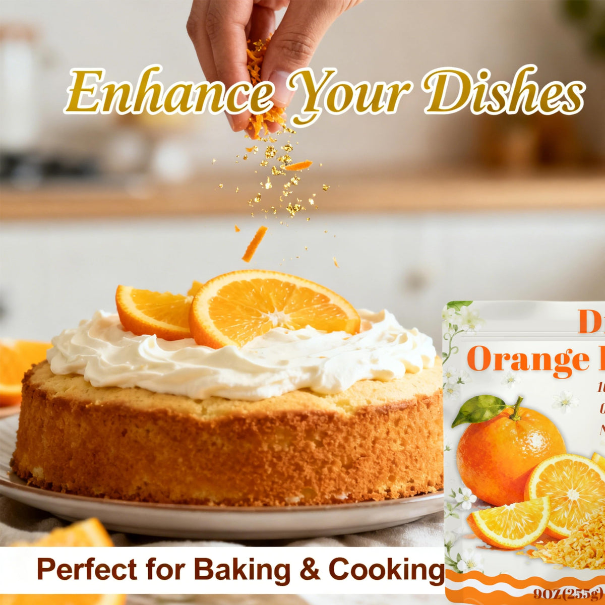 Quzeyr 9oz orange zest, long-lasting freshness for culinary adventures.
