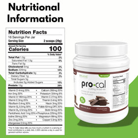 R-Kane Pro-Cal Chocolate shake in glass shows smooth texture for quick breakfasts