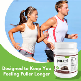 R-Kane Pro-Cal shake mix with a measuring scoop