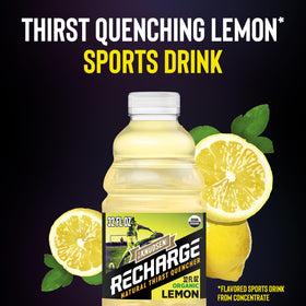 R.W. Knudsen Recharge Lemon pour for on-the-go hydration.