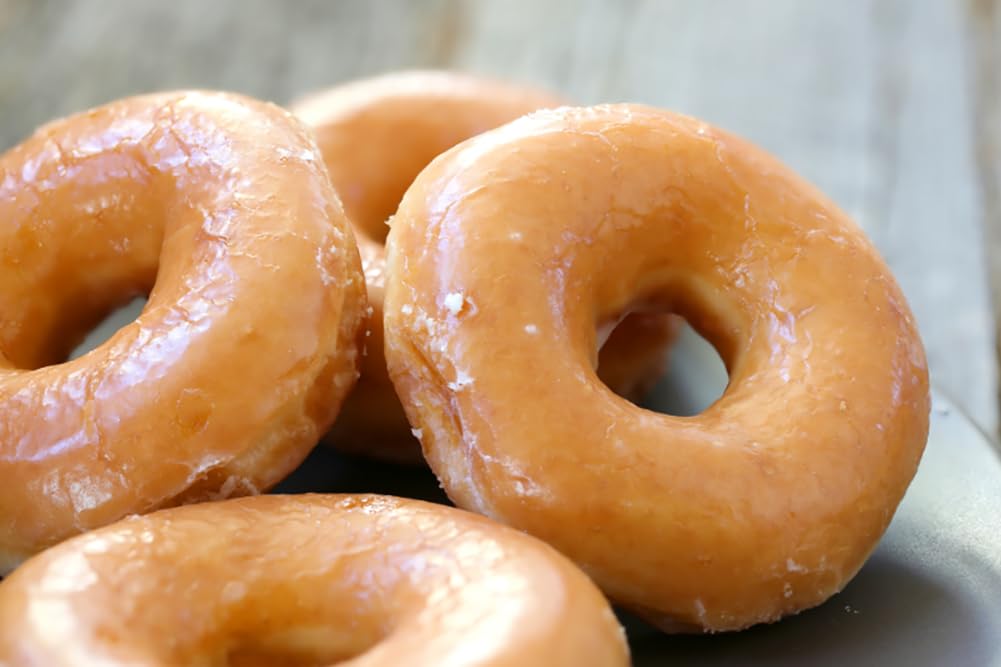 Rabbit Creek baked donuts on a pan create a warm vanilla aroma.